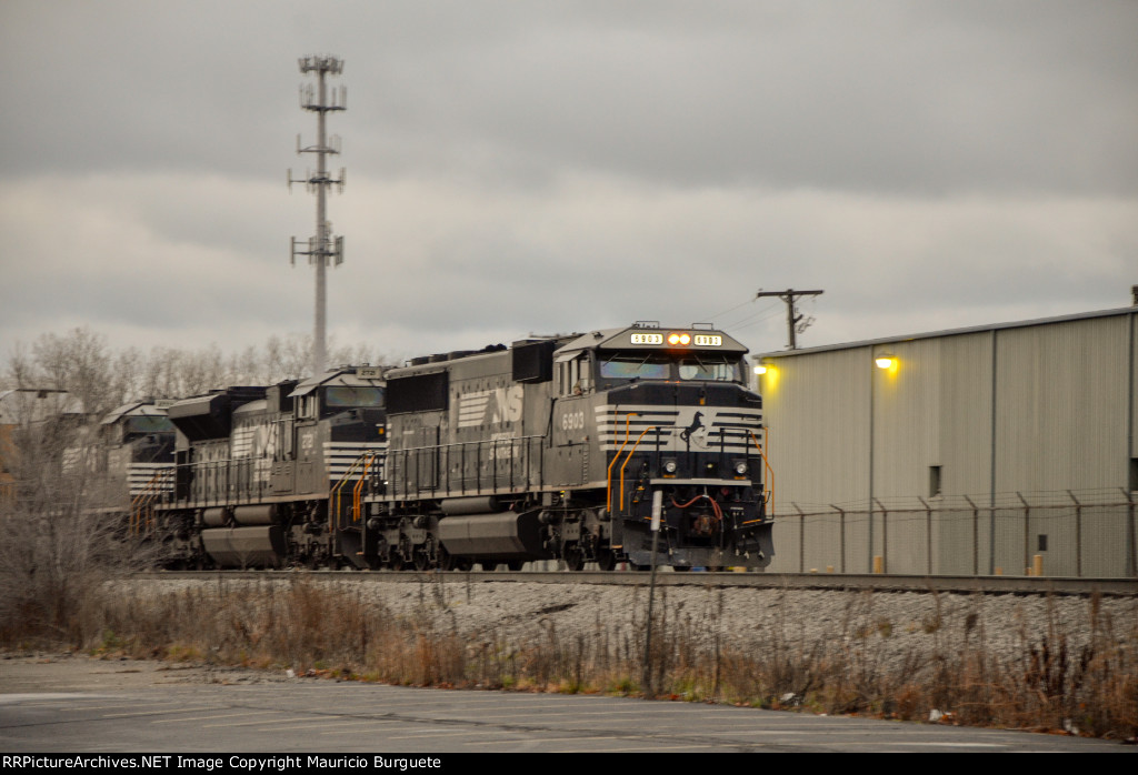 NS SD60E Locomotive leading a train